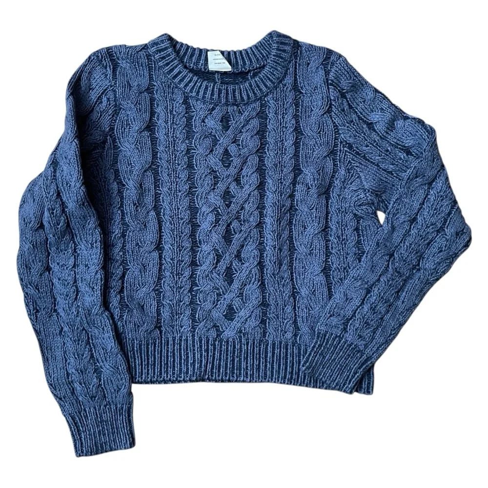 Wonder Nation Blue‎ Cable Knit Sweater Sz. 10-12 NWOT